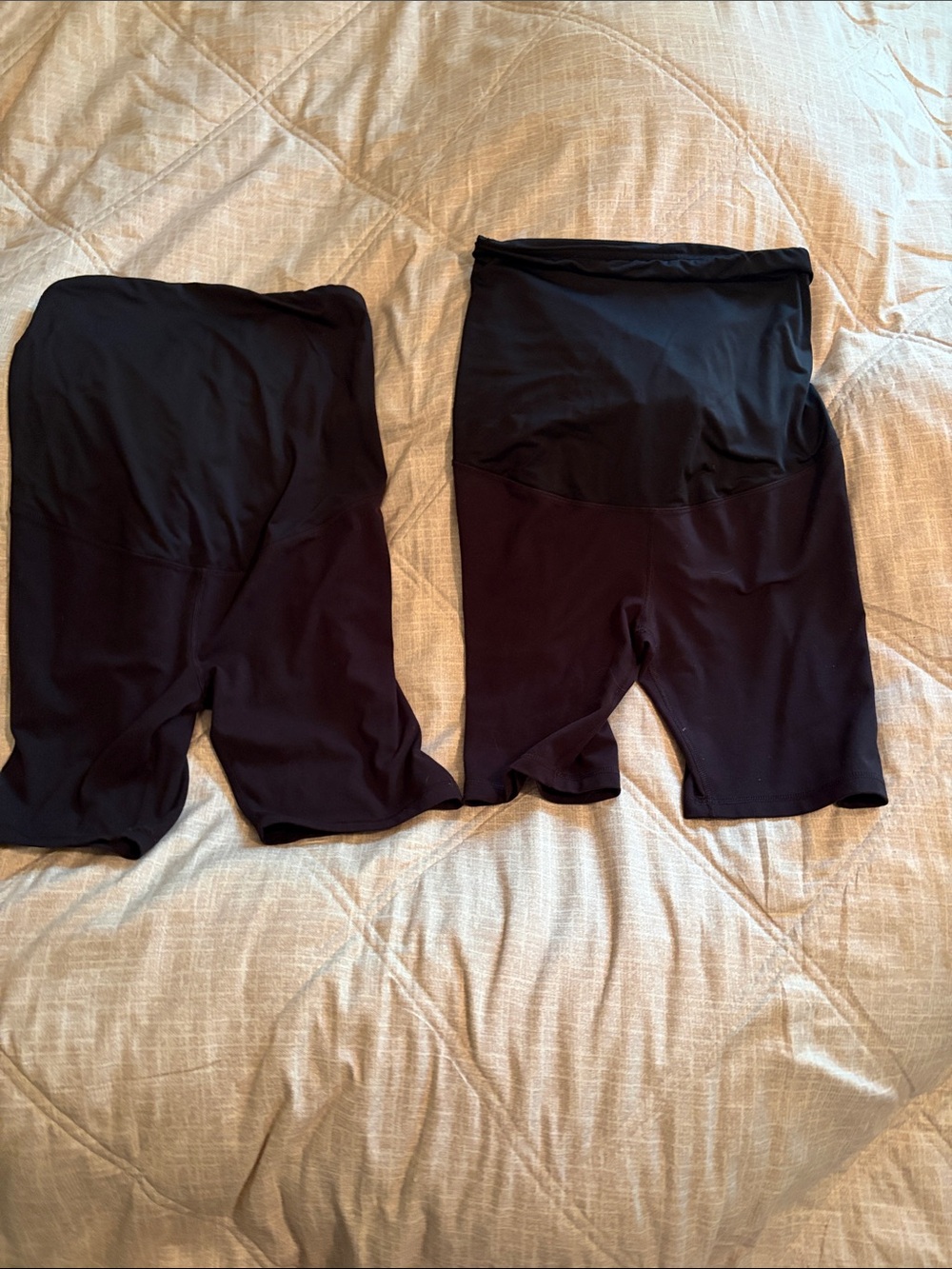 Isabel Maternity by Ingrid & Isabel Black High-Waist Maternity Bike Shorts 2pair